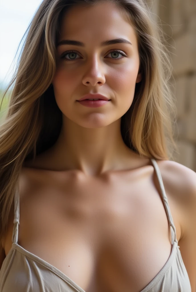 Beautiful woman naked laying in hay, highly detailed, 22 years old, , , smile face, brunette hair, blue eyes, high resolution, Masterpiece, Best quality, Intricate high detail, Highly detailed, Sharp focus, Detailed skin, realistic skin texture, texture, detailed eyes, professional, 4k, charming smile, shot on Canon, 85mm, shallow depth of field, Kodak Vision Color, Perfect Fit Body , extremely detailed, photography_\(ultra\), Photorealistic, Realistic, Post-processing, maximum details, roughness, real life, ultra realistic, Photorealism, photography, 8k UHD, photography, large breasts