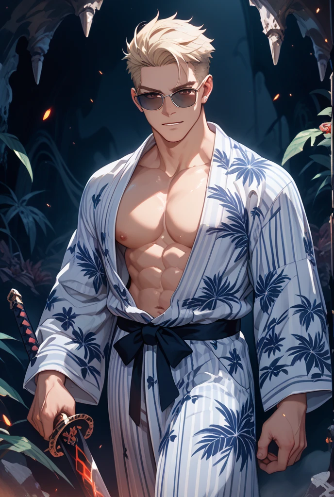 realistic, masterpiece, intricate details, detailed background, depth of field, muscular, Photo of a handsome Korean magician, (Young Korean man looking like a K-pop idol), 25 years old, (white and short hair), voluptuous crotch, water spell, sorcerer, wearing a long hooded cloak, sexy muscular, wearing a thong, pectoral focus, watermaniac, white skin, pale