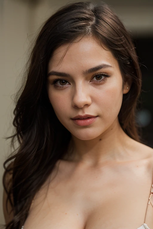 there is a woman with long hair posing for a photo, Violeta Myers, cindy avelino, mulher com longos cabelos pretos, Alanis Guillen, lindo rosto latina, profile picture with headshot, lorena avarez, jovem com longos cabelos escuros, basia tran, ayahausca, Retrato de Sophie Mudd, usando uma gargantilha nativa americana