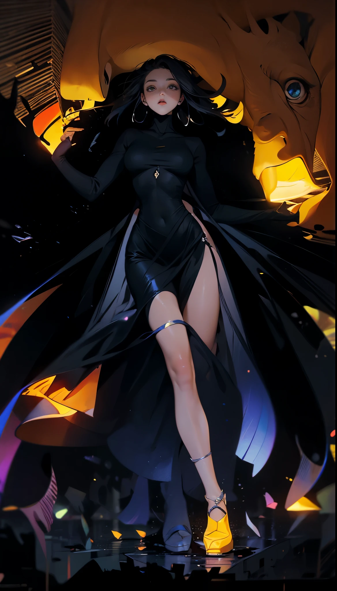 1 , (laranja_cabelo:1.1), (zen, Mandala, Emaranhado, Emaranhado:0.6), (fractal art),The most beautiful form of chaos, Brutalist designed , unconsciously beautiful, schizophrenic details, The most beautiful in all the disaster, Fractal, full body, medium breasts