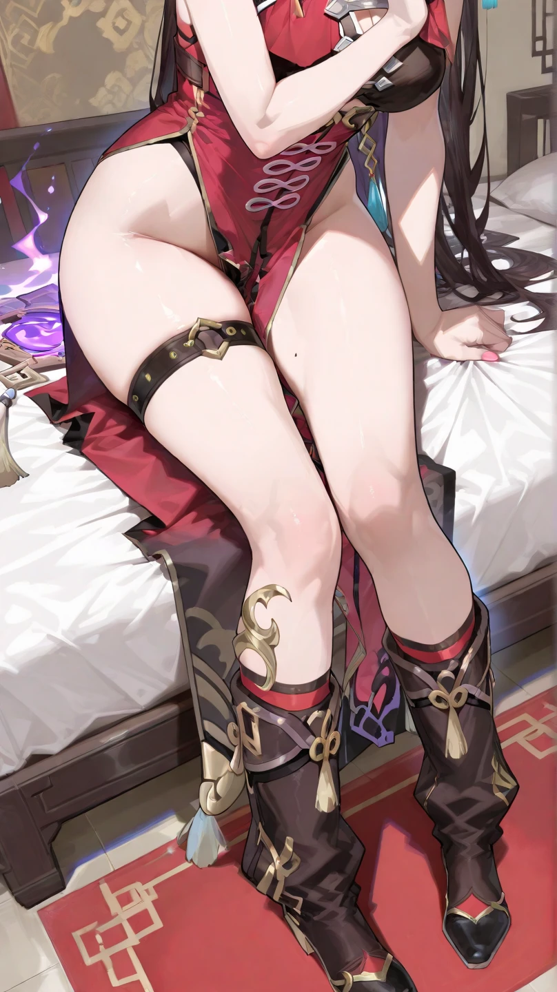 (1 girl), (tiny breasts), flat chest, skindentation, (21 years old), fashion trendy beautiful beautiful girl, gentle attractive Nordic beautiful girl, 21 years old, delicate and sexy collarbone, attractive angular face, double eyelids, smart eyes, pink lips, small nose, bare shoulders, ultra high definition, ultra definition, Full body photo, ultra-thin light transmission, sweet and playful upper body, see-through, ((bare breasts)), pink nipples, smile, silver hair, glowing blood red eyes, ((naked)), ((slender)), ((petite)), very long platinum hair, ((super long hair)), sitting down, ((high heels)), ((stockings)), glossy skin,