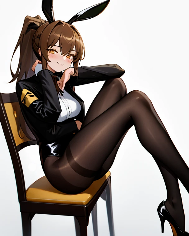 Noir (NIKKE) bunny black uSaNdO uMa leggings preta transparente ;