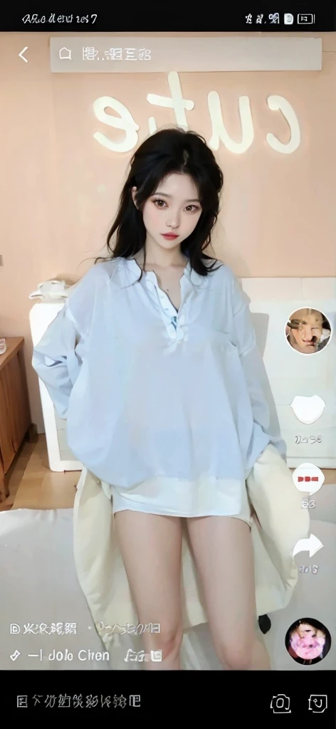 hightquality、masterpiece、ultra res、a beauty girl、Beautiful girl face、cute girl face、s Pajamas、wearing pajamas、full bodyesbian、Famous actresses of Japan、very beautiful face、A sexy