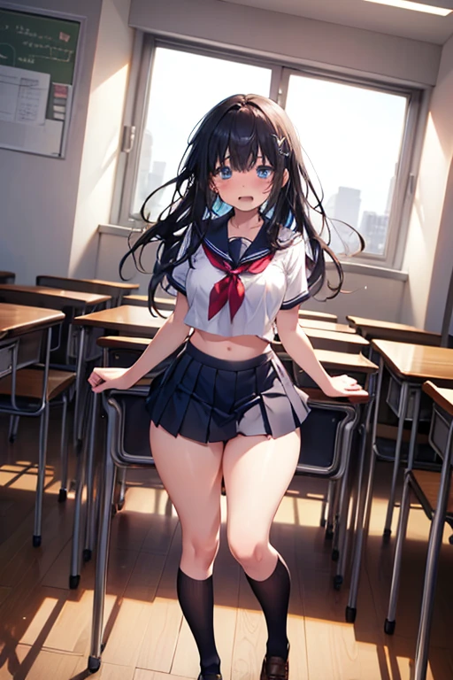 A 33-year-old female teacher and s、Be surrounded by crowds、子供用のunderwearを脱いでいる、Change clothes in the classroom、underwear、Are thin