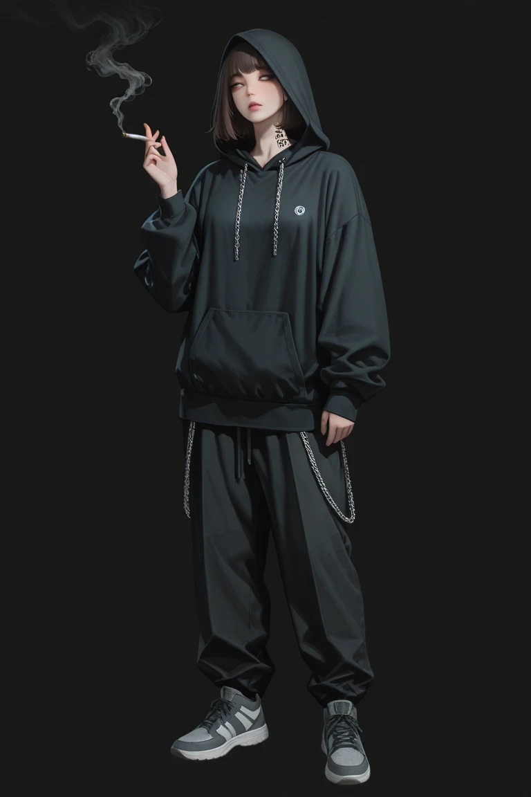 Small boy Demon sheep Yellow eyes White skin Round face Torn clothes No shoes Anime style