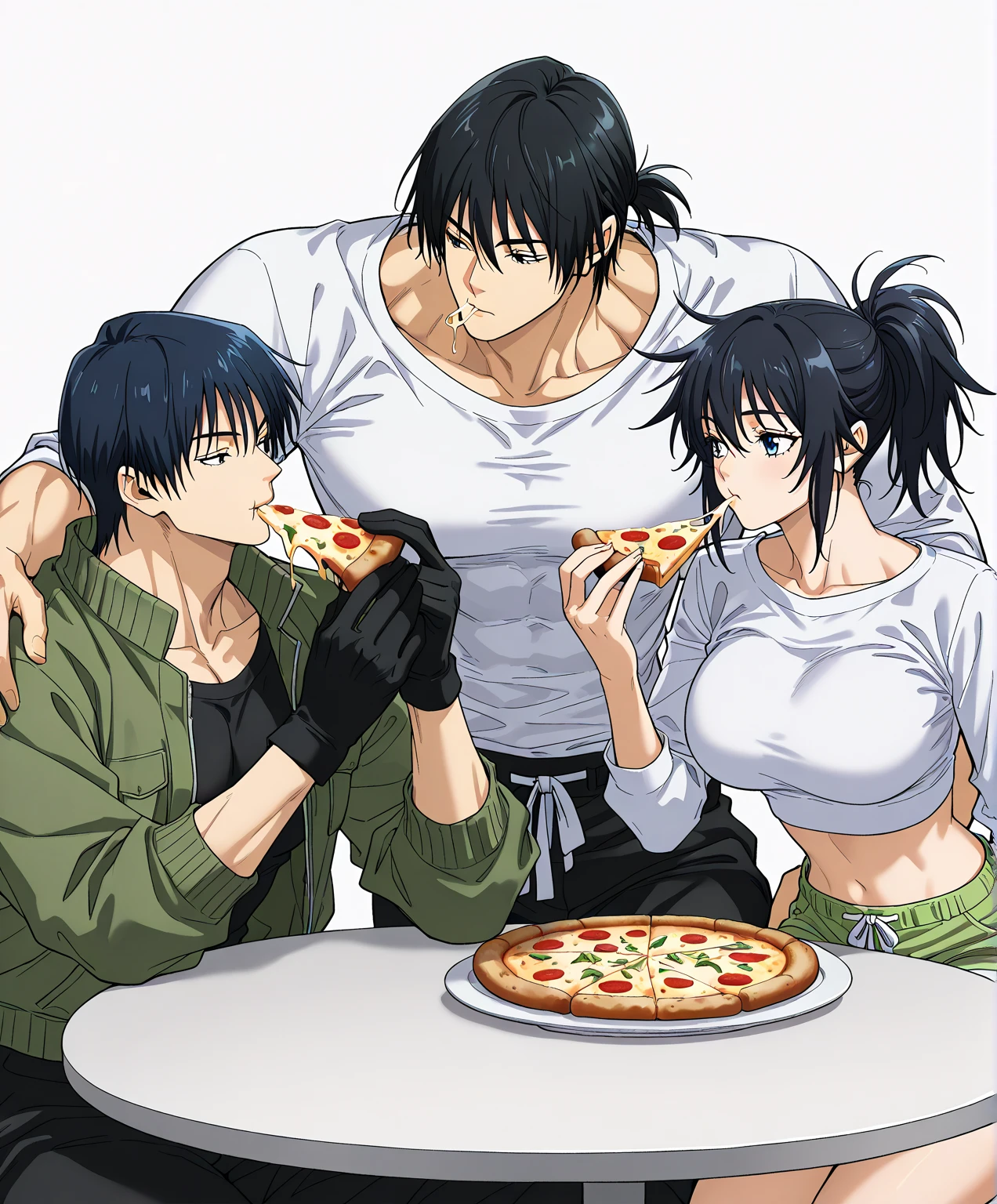 Crie uma propaganda de pizza com o personagem Luffy de One piece