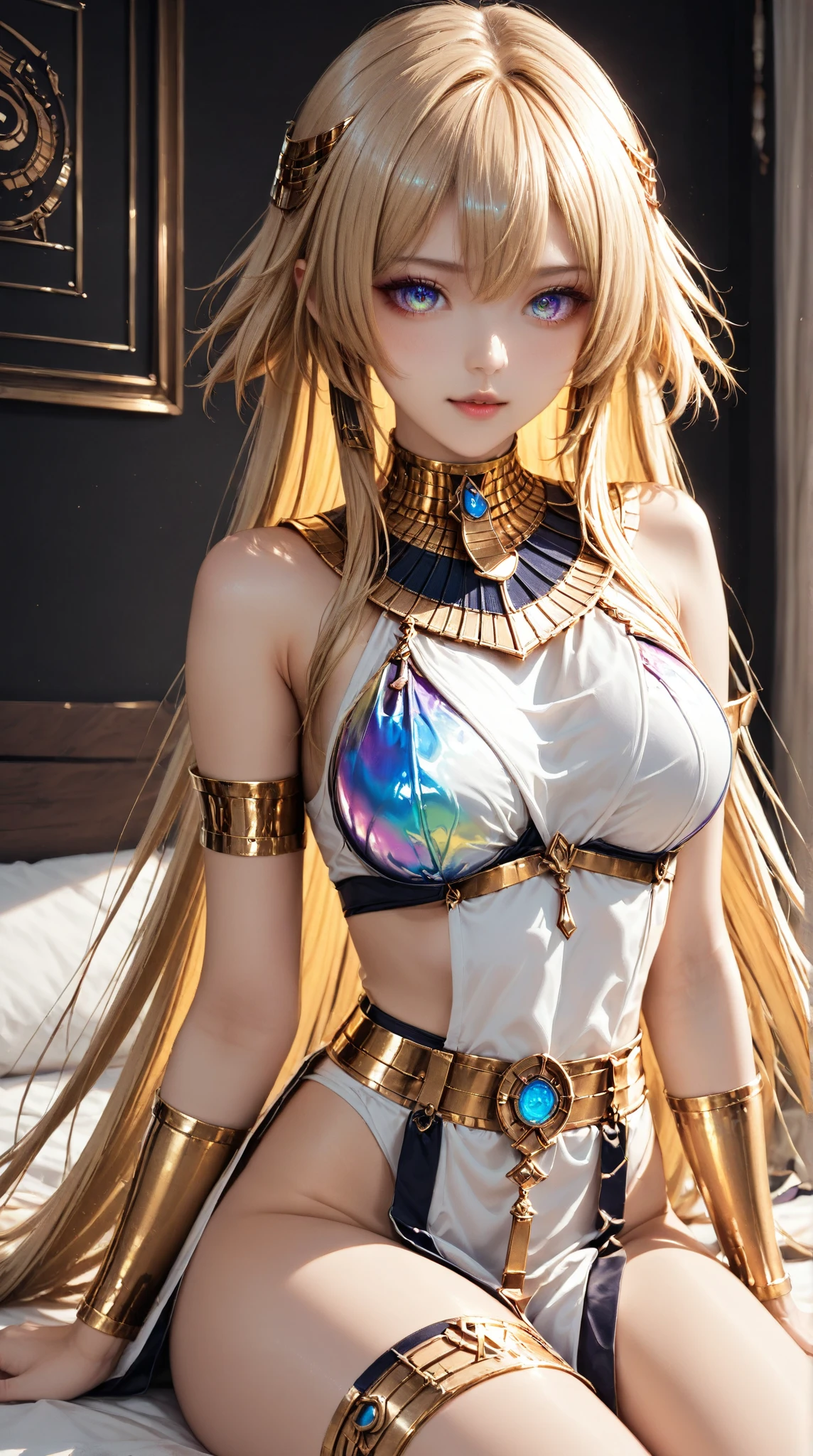 16 years, the ideal female body is 1.89 meters tall and the ratio between bust, weight and waist and hip measure 20 x 30 x 20 cm, hair Blue baby and white, eyes without clothes skinny half elf --auto --s2