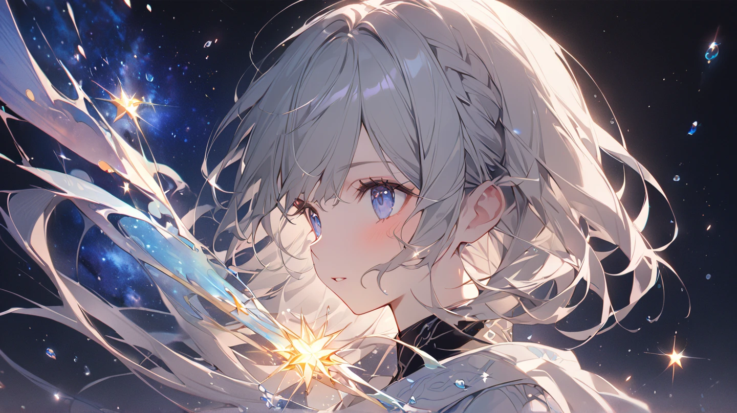StarSign,(masterpiece, best quality:1.2), 1girl, solo,supernova explosion