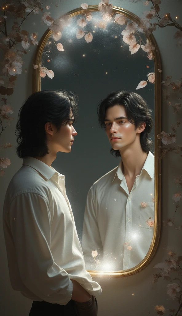 water, refraction, reflections, mirrors, prisms, sunlight, glowing lights!! intricate elegant, highly detailed, digital painting, artstation, concept art, smooth, sharp focus, illustration, art by ( ( ( ( artgerm ) ) ) ) and ( greg rutkowski )! and ( ( ( alphonse mucha ) ) ), eyes reflecting into eyes reflecting to infinity