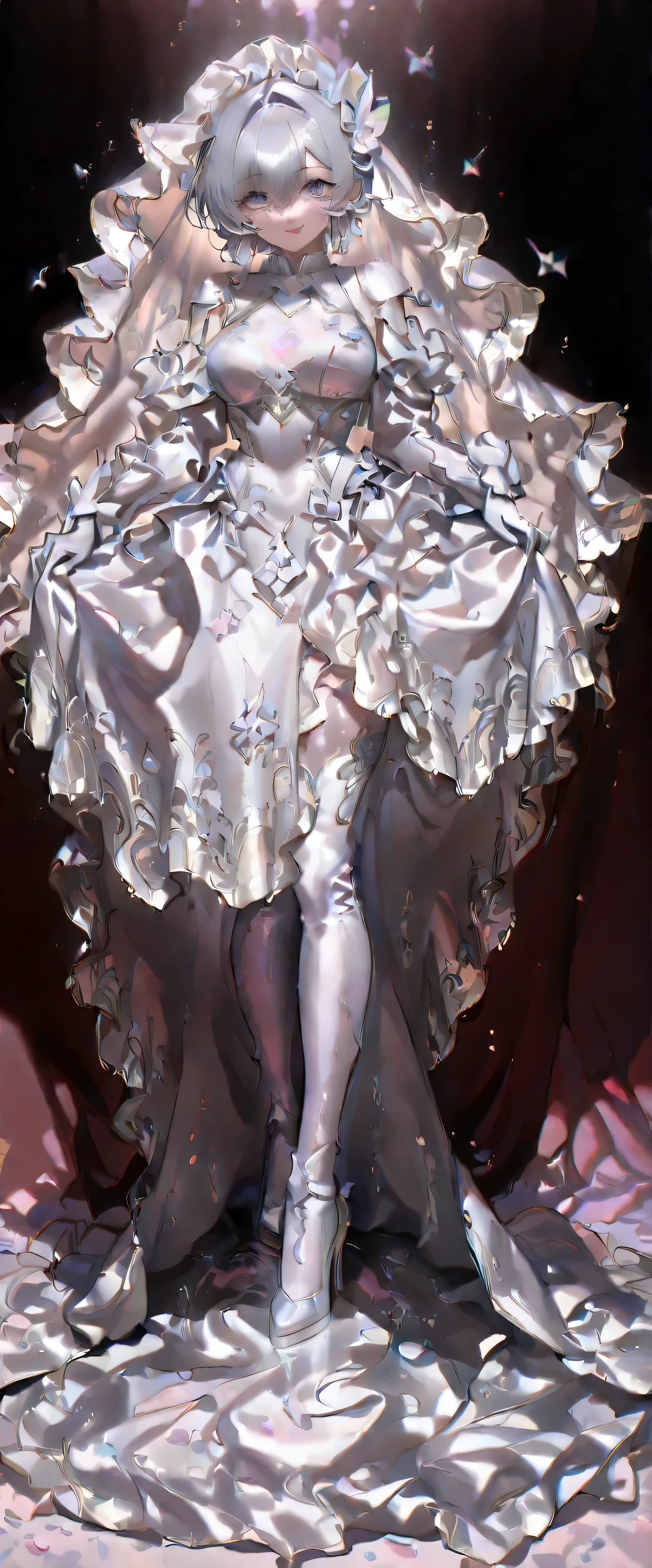 ( No Characters ) faucet liquid silver metallic sparkling silver metallic sparkling fluid silver、beautiful woman in silya room、Slender Full Body Liquid Art Style Detailed Intricate Masterpiece , best quality、 eyes are shining、metallic wedding dress、Dance、metallic skin、 detailed expressions 、Liquid Metal、Fluid Metal、