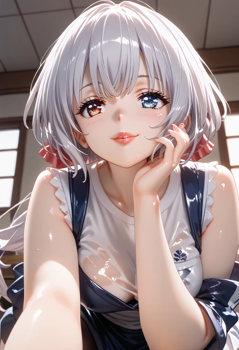 (((pov,1 boy, penis, fellatio)))、(highest quality)), ((masterpiece)), (Familiar), Perfect Face,Shiny skin,Beautiful breasts,red eyes,Shiny skin、Sunburned skin、Sweat、Off the shoulder、Double teeth、Hotel 、(((short Bob hair))) 、blond Hair Color、Young、Big Breasts,(((Milking)))、(((2girls,Breast Matching)))、bitch、Handjob、(((Breast milk,cum)))、Subjective、penis lickingprojectile cum、cum on body , (((cum on breast)))、On all fours.Penis between breasts 、(((Prone、{school uniform,Short sleeve shirt,break,(Checked skirt:1.2)))、(((透ける)))、(((sweat)))、(((wet)))、(((perfect penis)))、(((from above)))、(((crowd)))
、(((あみタイツ)))、(((crotch grab)))