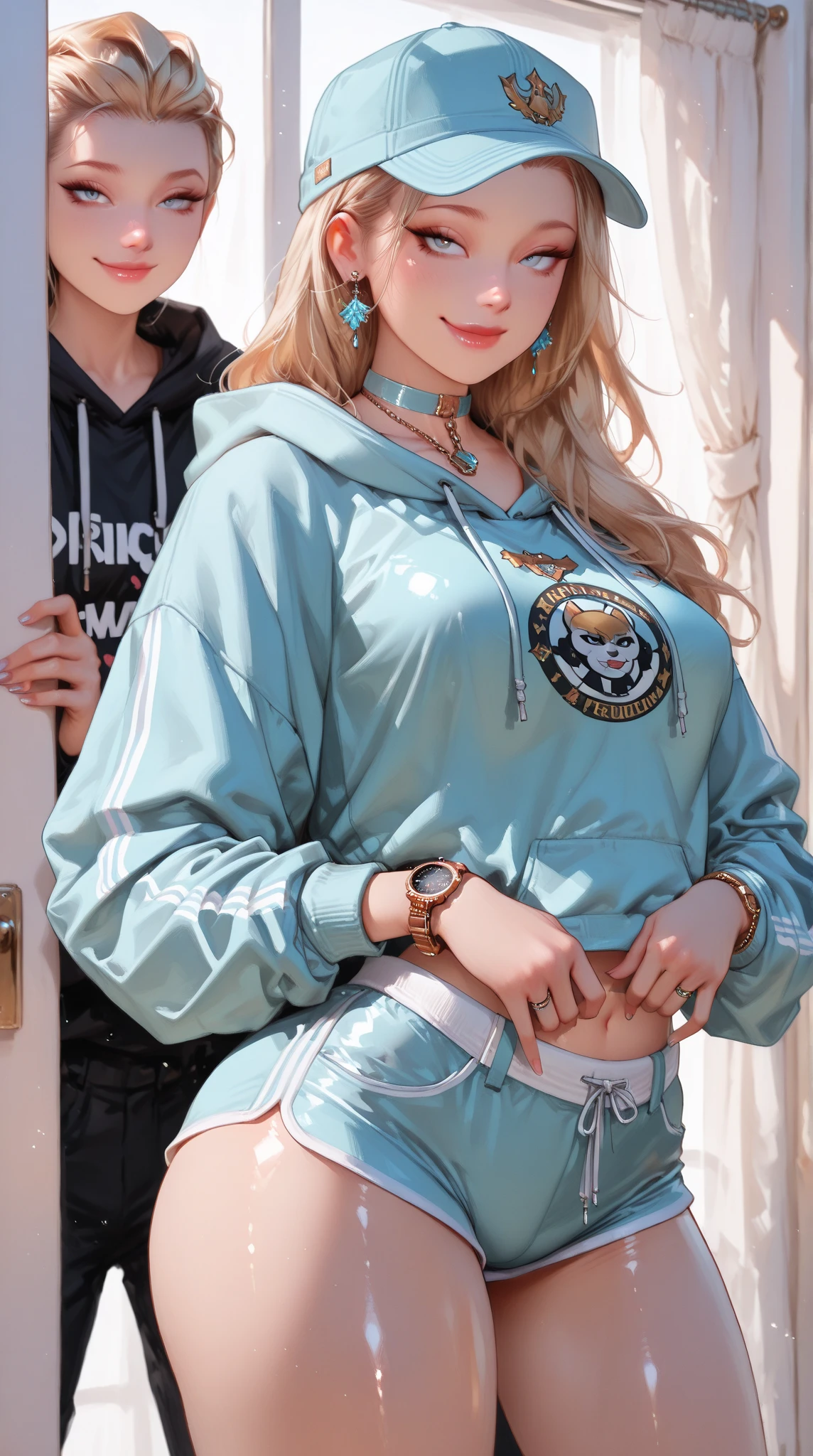 (very detailed RAW color photo), (1 girl), (alone), (13 years), (loli), (athletic), (very defined toned physique), (very defined and beautiful muscular body), (very detailed perfect body), (small and defined breasts), (ultra defined curves), (superior quality, 8k, masterpiece: 1.3), (sharp focus: 1.2), (extremely beautiful girl with perfect figure: 1.4), (very thin waist: 1.2), (ultra detailed skin texture),  (perfect and beautiful hands), (smooth and soft skin), (ultra detailed fabric texture), (extremely beautiful ultra detailed face), (perfect butt), (she is wearing a tight summer t-shirt and a denim skirt with ankle boots), (extremely long curly blonde hair), (extra long mane with bangs), (very detailed and beautiful wolf ears), (hair on the face),  (Hair Ribbon), Dynamic Pose, (Uniform Leaves Thighs Exposed), (Ultra Detailed and Toned Legs), ((Very Wide Hips)), ((Very Thick and Toned Thighs)), ((Sexy), ((Extreme Hourglass Figure)), ((Very Thick Heart Lips)), ((Red Lipstick)), ((Blue Eyes)), (((Angry Look)), (Blush), (Makeup), (Ultra Defined Waist), Eye Shadow, (Full Body Shot),  she is in an oasis in the middle of the desert in Egypt, palm trees, water, sand, dunes, starry sky, nebulae