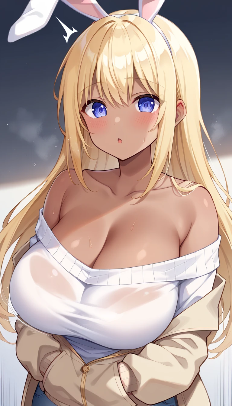 masterpiece,best quality,high resolution,8k,ultra HD,wallpaper,illustration,beautiful detailed eyes,perfect face,cowboy shot,beautiful detailed eyes,extremely detailed face,perfect lighting,extremely detailed CG,perfect hands,perfect anatomy,perfect body,perfect hands,perfect fingers,1woman,full body,megami magazine,(muscle fighter:1.1),yellow medium hair,(yellow eyes:1.3),(large breasts:1.3),Medium ASS,medium nipples,school light cream brown blazer,brown skirt clothed,collarbone,,looking at viewer,sexy look M-legs masterbation pose,cameltoe,Steam,wet,sweat,Sandy Beach,see through,,A Certain Scientific Railgun character Shokuhou Misaki,
