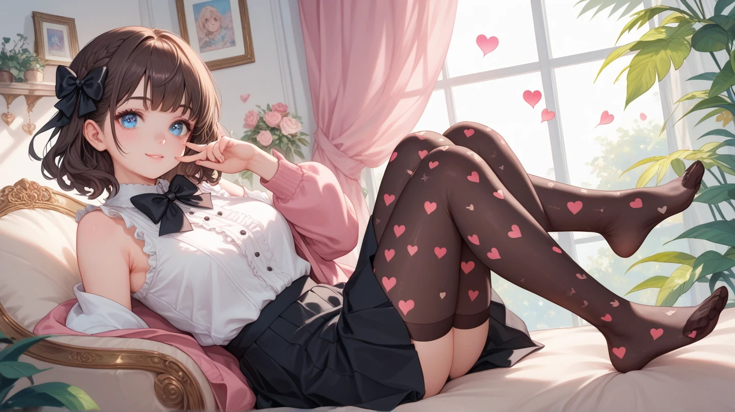 realistic, real, long hair, shoes , light brown hair, naughty_face, saliva, loli, heart-shaped eyes, breasts, medium breasts, breasts out, black garter belt, torn pantyhose, sexy lingerie, legs_up, fat_mons, little boy, , testicles, ,