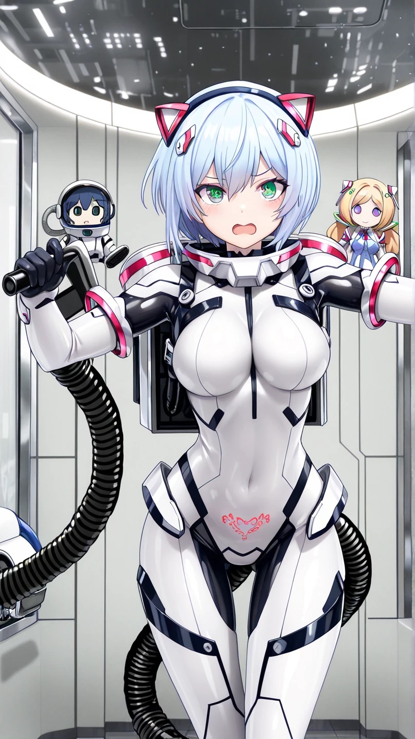 ((Highest quality, 8k wallpaper)),(masterpiece, Highest quality),Very detailed,High resolution,(Official Art:1.3),(((Anime screenshots,Black outline))),One girl,alone, Break mer1,(Rei Ayanami {Neon Genesis Evangelion,}1.2),masterpiece, best quality, outdoor, 1girl, Solo,red eyes,short hair,blue hair, (White plug suit:1.4), skin tight,(backlight, shaded face, cross-eyed, rolling eyes, empty eyes, jitome, raised eyebrows, one eye closed:1.3),(Tired look, A look of regret, Struggled, Half-closed eyes, fear, humiliation, Frightened, anxiety:1.3),(((Covered in sweat, Mass sweat, Sweating profusely,steam:1.7))), (((fighting stance, knees together feet apart, leaning forward, holding own arms, bent legs:1.4))),(((独奏, cowboy shot:1.6))),