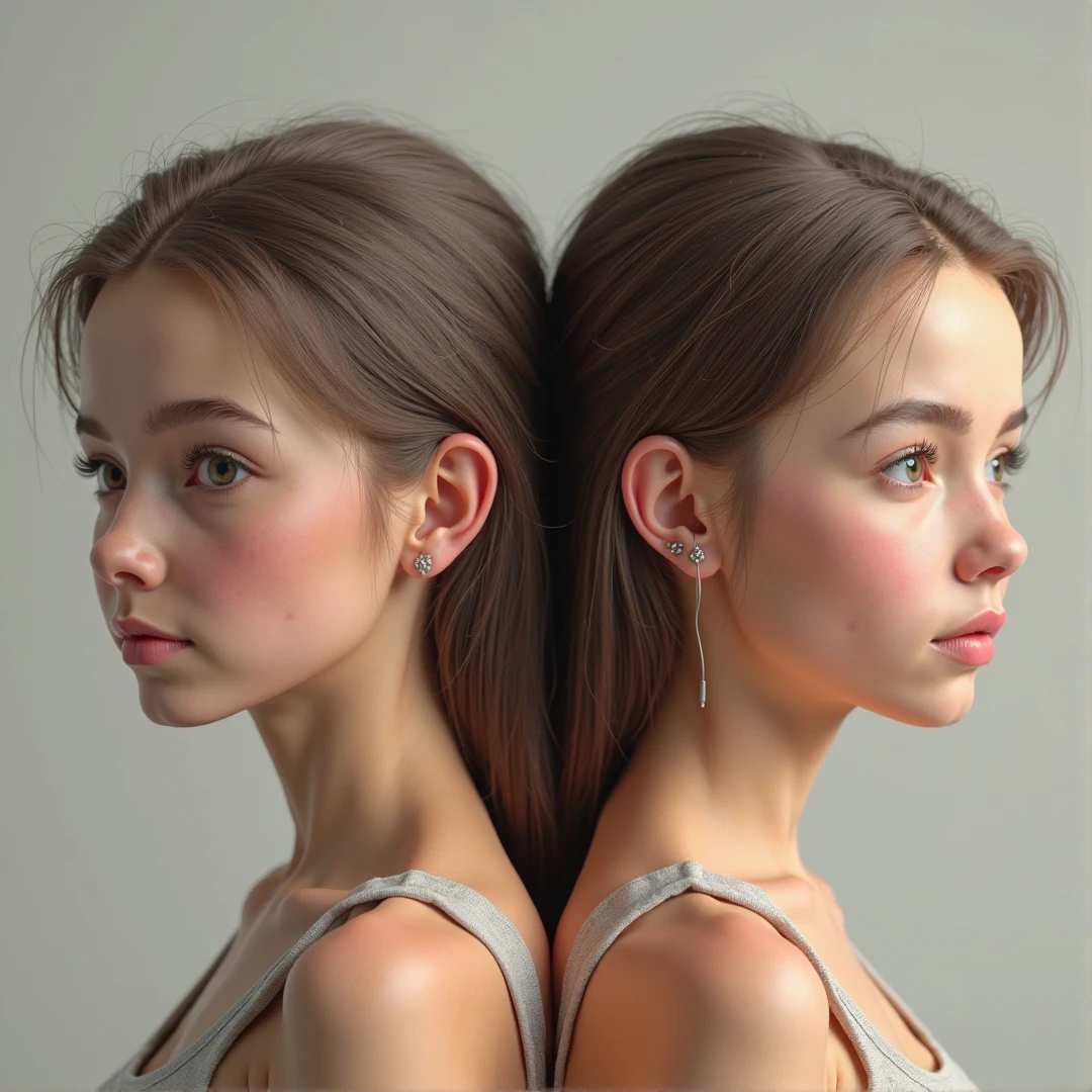masterpiece, best quality, realistic, girl child hair BLONDE bun, long hair, SILVER JACKET, broad shoulders, small head, upper body, (white background: 1.3), mouth closed.
