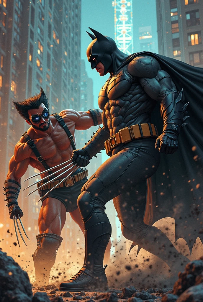 Batman fighting with indian krish