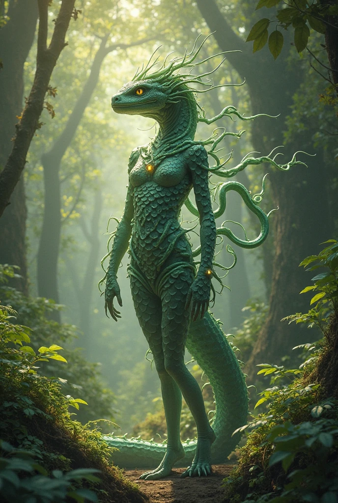 ais-rbts anthro Glass Lizard wearing an outrageous fashion outfit, Dense mangrove swamp with twisted roots in the background,,,, photorealistic, trending on artstation, 4k, 8k, HD<lora:RBTS_STYLE:0.6> <lora:outrageous_fashion:0.6> <lora:xl_more_art-full_v1:0.4> <lora:MJ52:0.3> <lora:EnvyCreativeOutfitXL01:0.6> <lora:EnvyDynamicPoseXL01:0.7>
