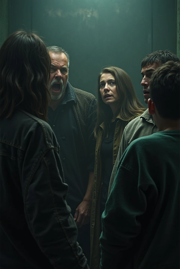 3 Sarah and 2 tom, 
They all hold their breath as the scratching intensifies, the creature outside clawing at the door with increasing ferocity. The wooden door creaks under the pressure, and it’s clear that it won’t hold for long.