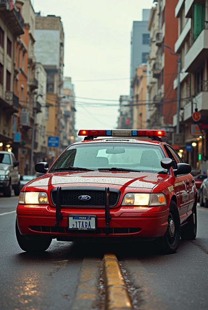 Invisible cop driving on the street