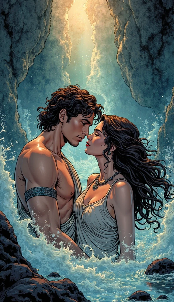 The goddess Iris and the god Jupiter