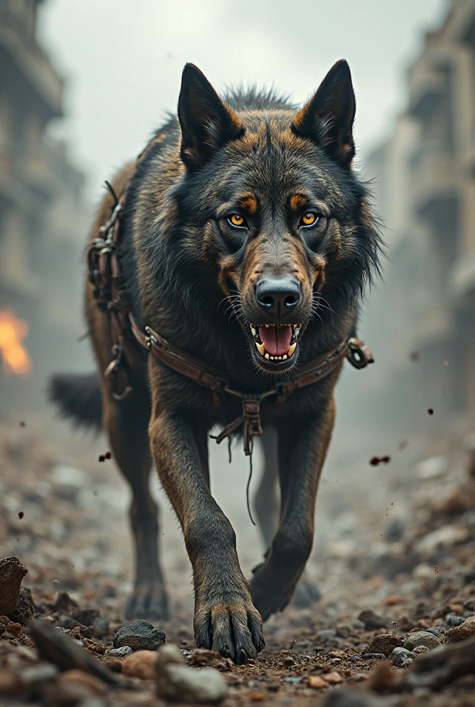 Dog fighting in the war