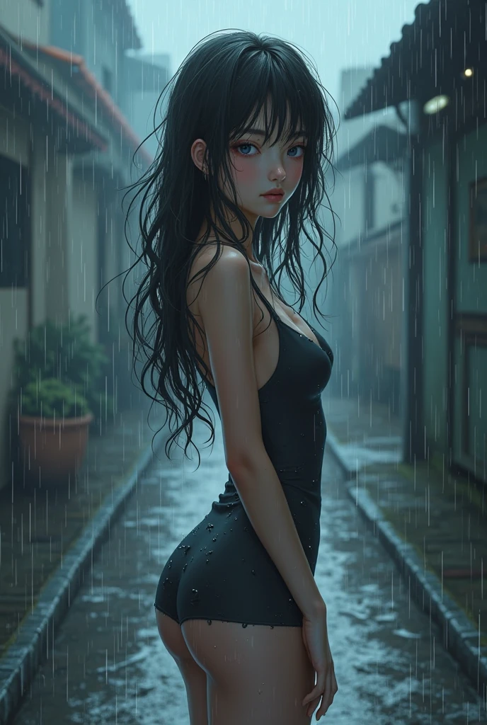 Ayaka Kawakita underwear rain