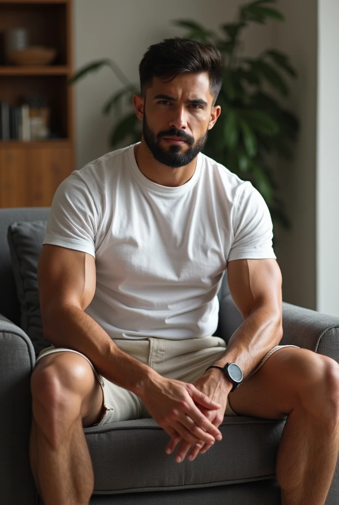 smile, short hair, black hair, brown hair, black hair, sitting, male focus, multiple , shoes, shorts, arms, wristband, sneakers, sportswear, bench, , chest hair, , navel hair, leg hair, , hairy, (Chest hair:1.8) ! High detail 8K)! ((Realistically)), ! 186 cm! 70 kilograms! Popular clips! ( High-detail 8k ((realistically)), Exposed chest muscle and chest hair!, best quality, bright lighting, focus, theater! 35 years old, hairy breasts, thick hair Adam Dario Kier screenshot, Reddit, photo realism, gray hair!real photos!Thick moustache!(Chest hair:1.5)Real photos!