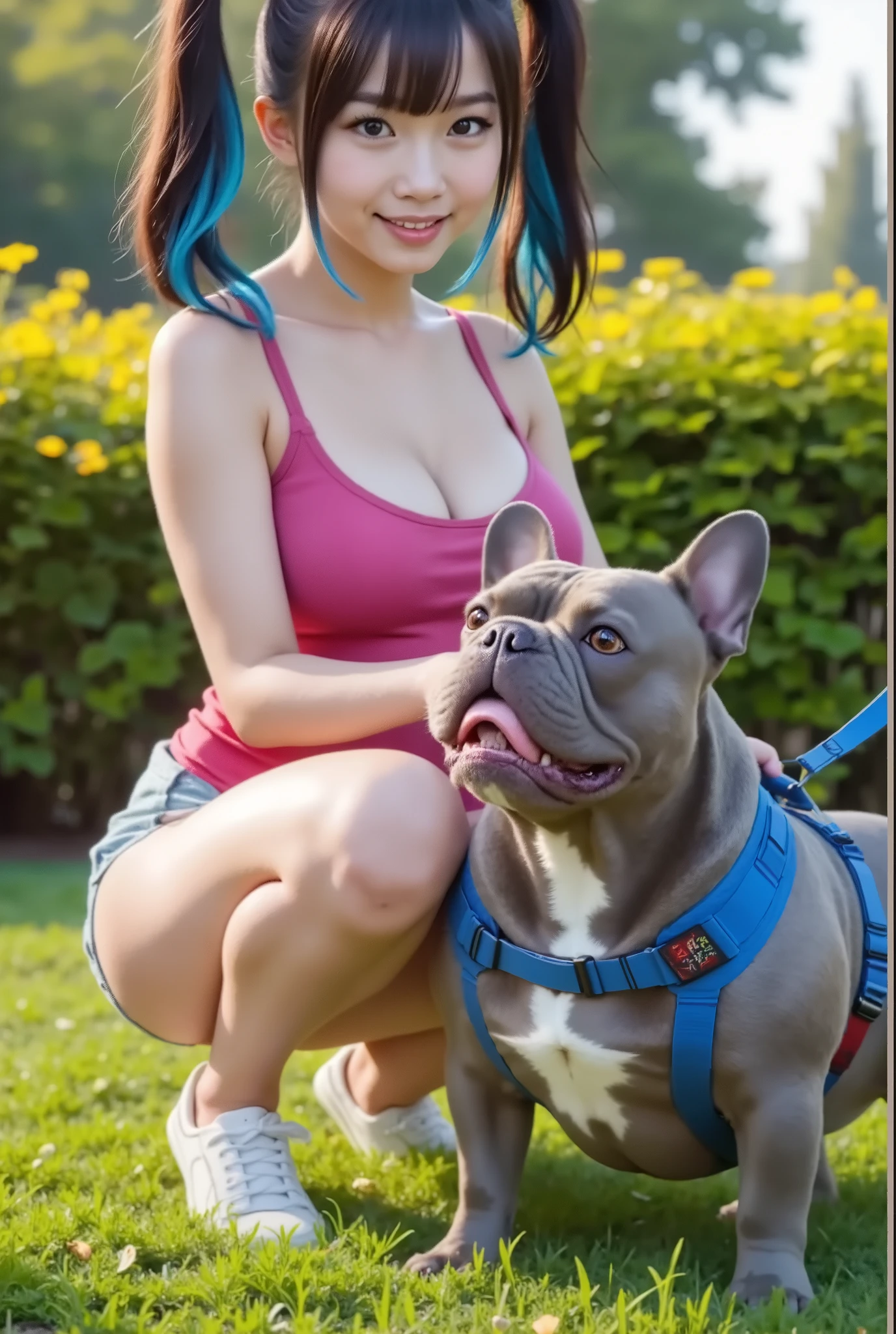 Anthropomorphic characters of furry dog girl ,wedgie atomic_wedgie