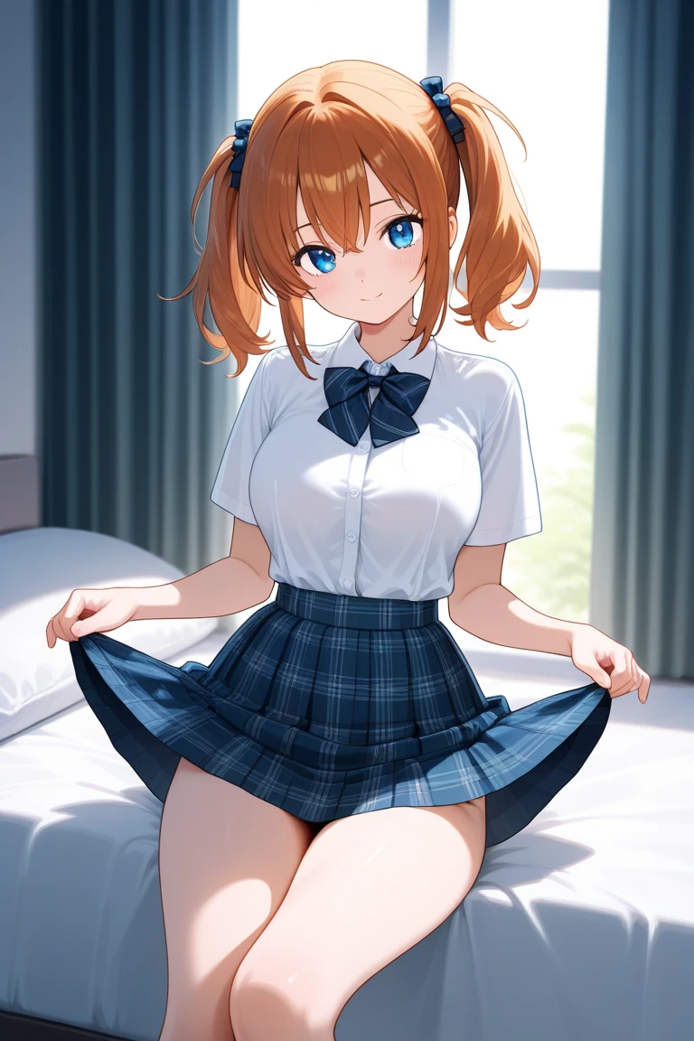 (masterpiece:1.2), best quality, high resolution, unity 8k wallpaper, (illustration:0.8), (beautiful detailed eyes:1.6), extremely detailed face, perfect lighting, extremely detailed CG, (kinomoto sakura, green eyes, pleated skirt, shirt, indoors, tomoeda elementary, two side up, smile, shy, short stature, small breast, solo,), sitting, spread legs, no bra, show off nipple, nipple, torn clothes, open-breast clothes, very short skirt, lift skirt, torn skirt, pink striped pattern panties, torn panties, vagina, gleaming skin, moist skin, embarrassed, open mouth, noon, in the library, front view, looking at viewer, troubled face,