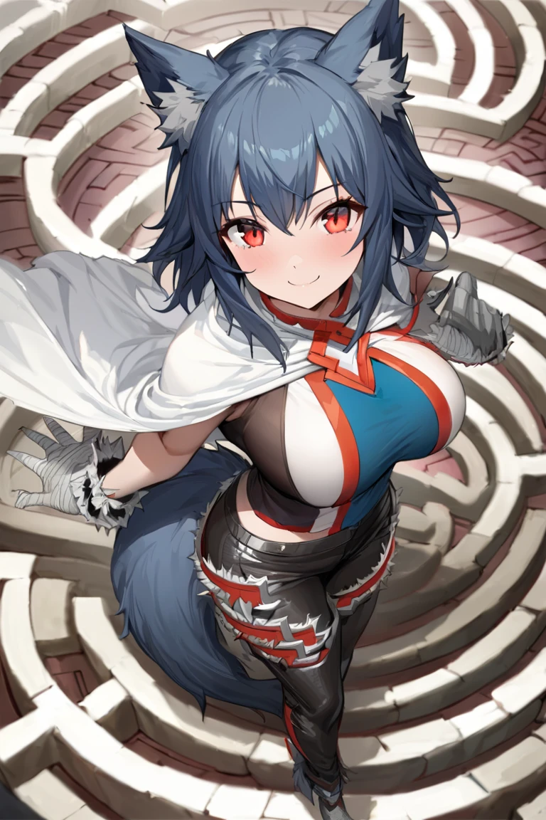 anime illustrated、Fantasia、Gal、Explore the ruins of the canyon city、Ethnic patterns、Red and blue two-tone innerwear、1 persons、animesque、Colossal tits、Plump body、Close-up of people、seminude、Expose nipple、exposing female genitalia、超A high resolution、Archaic Smile、Open leg squats