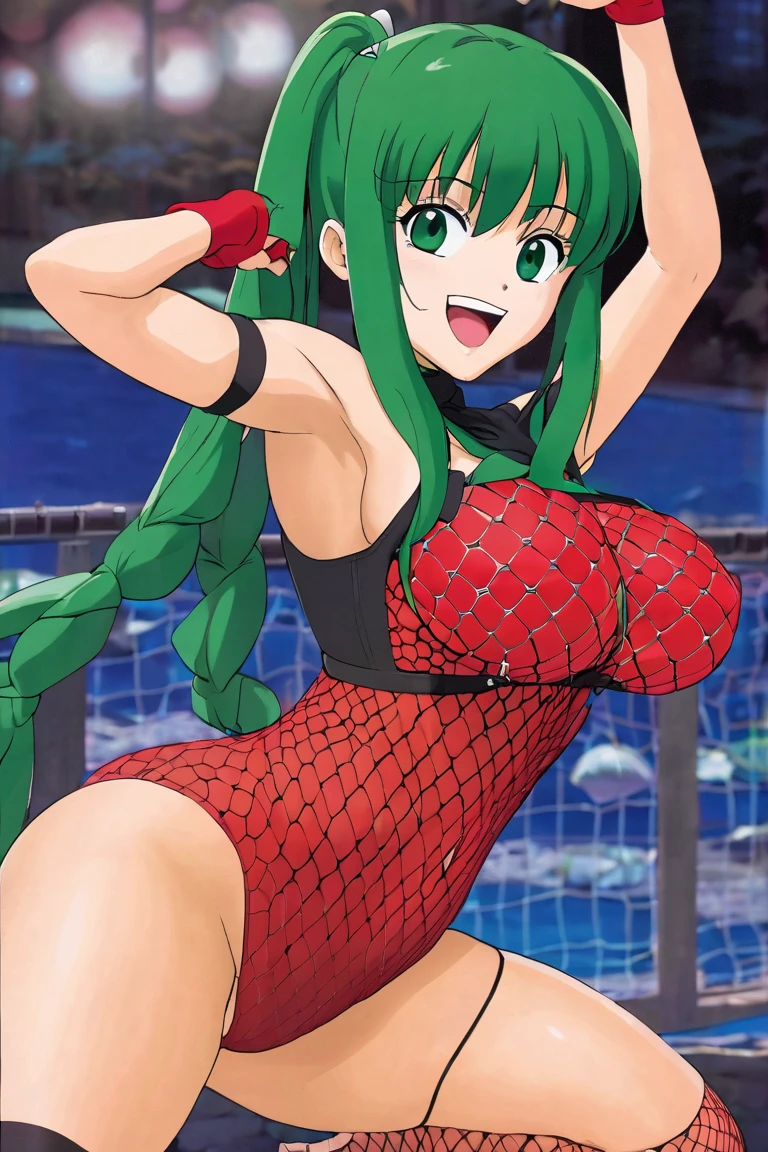 masterpiece, best quality, beautiful art, high resolution, well formed hands, body and fingers, 1 woman, solo, Sayo Minakami, adult, big breasted, cleavage, full body, long hair, hair ornament, cosplaying as Mai Shiranui, gorgeous legs and thighs, ryona , in peril, she is being beaten up by her opponent, she is slapped in the face and being slammed against the floor, receiving the impact of her opponent's attacks, closed eyes, screaming in pain and agony, ryona and perilous scene, bouncing breasts, weak and helpless, martial arts tournament on the beach