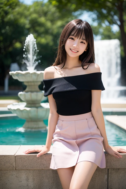 8K quality、High resolution、Realistic skin texture、High resolutionの瞳、woman、Rough summer dresses、Miniskirt with no panties、Princess Hair T-shirt、thin、Bare crotch、リアルなwoman性器、Small breasts、Blonde、thin脚、Sweating profusely、Sweat accumulates in the chest、garden、Sit on a chair with your legs apart and leaning forward、Ecstatic expression、