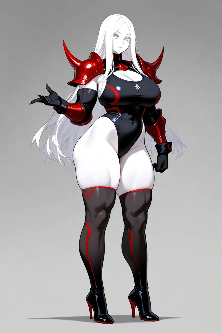 a close up of a cartoon of a woman with a knife, fullbody commission for, commission for high res, thicc, oc commission, sinister pose, full body xianxia, katanas strapped to her back, cel - shaded art style, dark sorceress fullbody pose, commission for, thick black line art, raven branwen, rwby, black hair, expressionless, makeup, empty eyes, black hair, 8k, super detail, 4K, HD, highres, best quality, award winning, high quality, high details, super detail, textured skin, anatomically correct, ccurate, masterpiece, retina, UHD, hyper detail, hyper detailed face, thicc, biomechanical oppai, oppai, thicc, oppai proportions, sfw version, taimanin, platform heels, boots