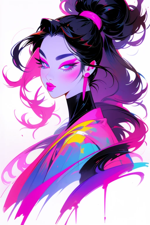 You always were the one to show me how
Back then I couldn't do the things that I can do now
This thing is slowly taking me apart
Grey would be the color if I had a heart
Come on, tell me!
anime woman,kimnono,dragon tattoo,geisha,generous shapes,multicolored smoky trails,intricate eyes,perfect lips,smudged skin, realistic skin, intricate hair, fluid trails,(liquid painting style:1.15)