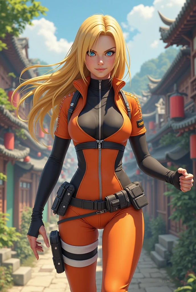 Kunoichi blond Naruto blue eyes