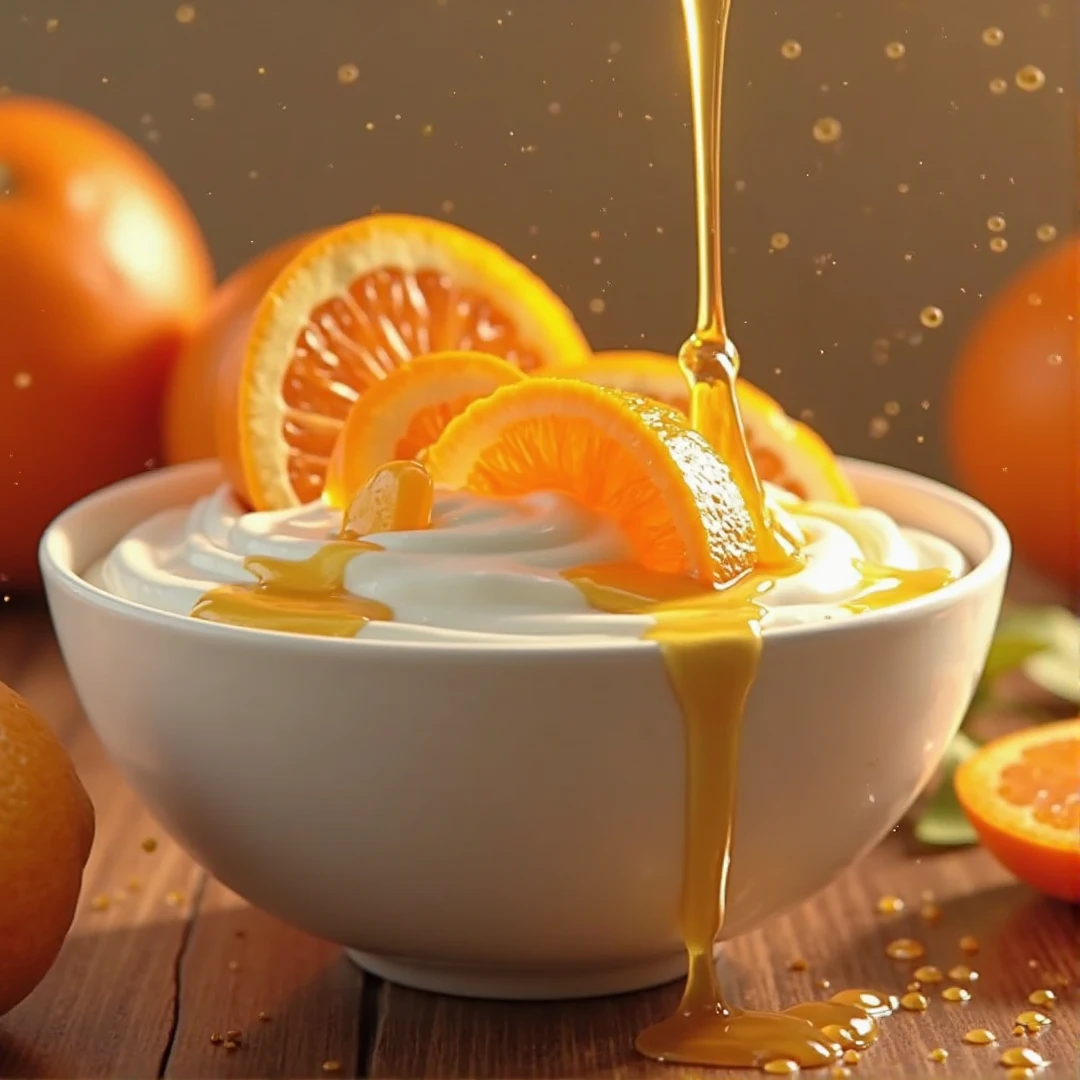 (Fantastic photos:1.3)(Realiy:1.3),(Full of dynamism:1.3)Product photography of cut oranges falling into a glass of milk,splatters,intrikate,Epic,(Artist RHADS:1.3),abundantly detailed,(Provia: 1.3)