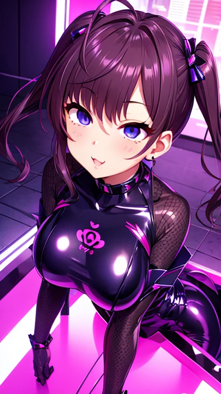 girl,NsfW,Helmet, brainwashing, visor)), wire, Nozomi Tojo ,(lovelive),clavicle, Eyes glowing purple,huge breasts,absurdists, brainwashing,empty eyes, ((No expression,erasure of emotions)), (black latex tight bodysuit),look away , Whole body shape,(highest quality、4K、8K、High resolution、must have:1.2)、Super detailed、(reality、It is realistic.、Realistic:1.37)、ticker、hyper HD、studio lighting、ultra definition paint、sharp focus、Physically based rendering、extreme details、Professional specifications、vibrancy and color、blurry、sports portrait、landscape、horror style、anime big breast、sf、photograph、concept artist、five fingers, perfect body,  {{{masterpiece}}}, {{{highest quality}}}, {{Super detailed}}, {shape}, {{very delicate and beautiful}},Improved cost performance、all roles、Canon 5D MK4でphotograph、photograph, There are a lot of horny people around、(Breast milk squirting)、(Nipple Pochi)、((smile))、(((ペニスを口で咥える)))