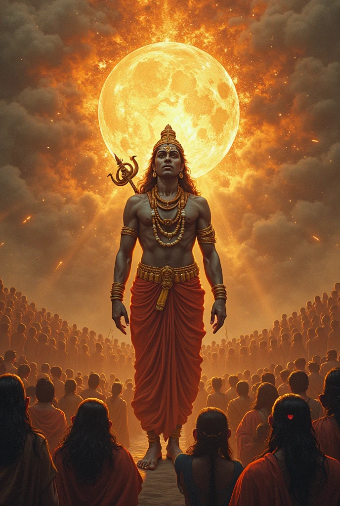 Each image should be rich in detail, with a mystical and ancient aesthetic, capturing the enigmatic and legendary nature of the Mahabharata’s mysteries.". In dall e-3 style