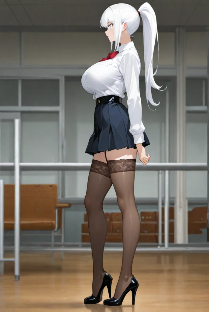 1 Girl,high school girl,RAW Photos,Ultra HD Face,High-cut underwear,Low Angle(Angle where you can see inside the skirt:1.3,loose socks,pubic hair),smile,cameltoe,from below,pointybreasts,Highest quality, Ultra-high resolution:1.3, loose socks,Brown Skin(Highly detailed face and eyes,very fine and beautiful skin),blonde, Black gal, Highest quality:1.3,(masterpiece), (Very detailed8K:1.1),Very detailed,Cinema Lighting, Detailed light, Best Shadow, Dynamic Angle,Very flashy panties,Elaborate panties(High leg pants:1.1),Super big breasts:1.6, Plump thighs, mini skirt(Pleated skirt),Indentation:1.1,In the classroom
