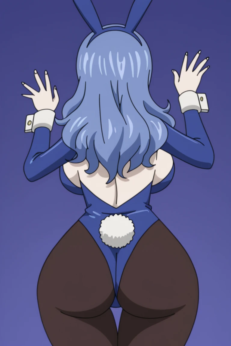 Felicia, blue hair, Green eyes, cat tail, big breasts, big ass, lewd, Excited, horny, orgasm, ashamed, blushes, white wet panties,