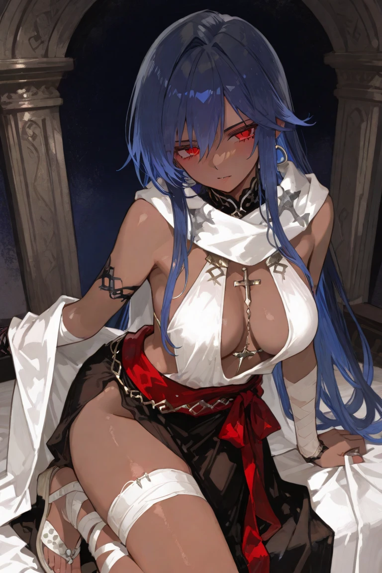 NSFW,masterpiece,Highest quality,High resolution,Very detailed,white\(no game No life\),Small breasts,