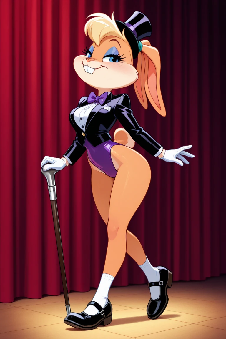 (masterpiece), best quality, expressive eyes, perfect face, lolabunny, 1 girl, alone, furry female, bunny ears, bunny girl, animal nose, short black thigh-high dress, short black thigh-high miniskirt, black women's shoes, black high heels, high heels, gray belt, collar black, strapless, bare shoulders, sexy, blue eyes, body fur, standing, sleeveless tail, bunny teeth, full body, seductive pose, sexy and sensual body, mature body, seductive, seductive and flirtatious look, Alone, one person, 1 girl, seductive and sensual body, porn, One hand on the waist, one hand behind the head, legs crossed, Modeling, 8K, high resolution, good quality, Skinny and sensual body, sexy model body, Serious look and smiling, Big breasts, 2D, Attractive body, athletic body, human body, Sexy black collar , posing, modeling, sexy, sensual, beautiful, attractive, beautiful, beauty, Sexy Thigh High Mini Skirt, Sexy and sensual black dress, Skinny and sexy legs, sexy and sensual legs, One hand on the waist, one hand on one leg, Athletic body, makeup, makeup, makeup, Smiling, 2D, Posing in a hotel, posing in a hotel room, in a room , Posing on the left side