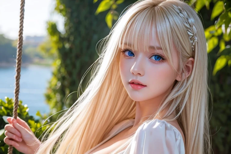 Very large O cup breasts、Shapely breasts 、 Show off your breasts、Silky shiny skin、sexy, Very beautiful lovely face、Cute Face、 Gorgeous silky blonde hair、Round eyes、 Bangs swaying in front of the face、A beautiful and cute 24-year-old woman、 Big and ample breasts、 she spreads her legs wide and flaunts、Showing very large breasts、 Plump、Super glamorous、Are fat、Bigfoot、Big body、 Chubby、Beautiful thighs、Low - Angle、Scene looking up from below、 Chubby weighs 120kg、 Fat guy、cute、smile、Very glamorous、Fishnet tights、Nordic beauties、nude、Beautiful, clear white skin、ponytail、Autumn leaves、Countryside in autumn、