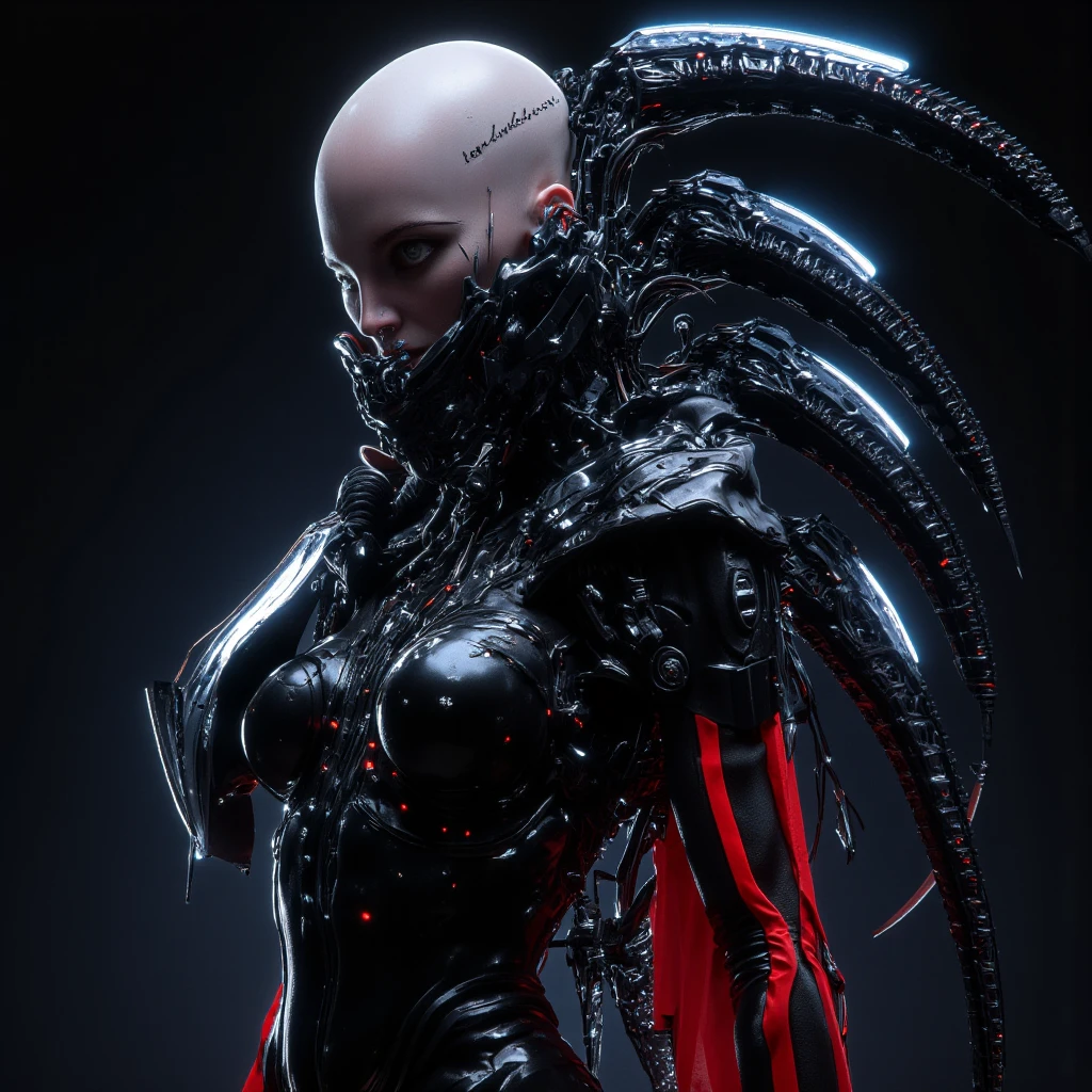 score_9, score_8_up, score_7_up, score_6_up, score_5_up, score_4_up,1girl, pale skin, wearing bird_skull fullface mask, dynamic pose, gorgeous, short dreadlocks, white hair, posing, 25 years old,  large breasts, cleavage,  white oversized loose shirt with straps and belts, adventurer clothes,   halfside view,      <lora:FuturaGolden10:1> hyperrealistic 3d, k0wa1