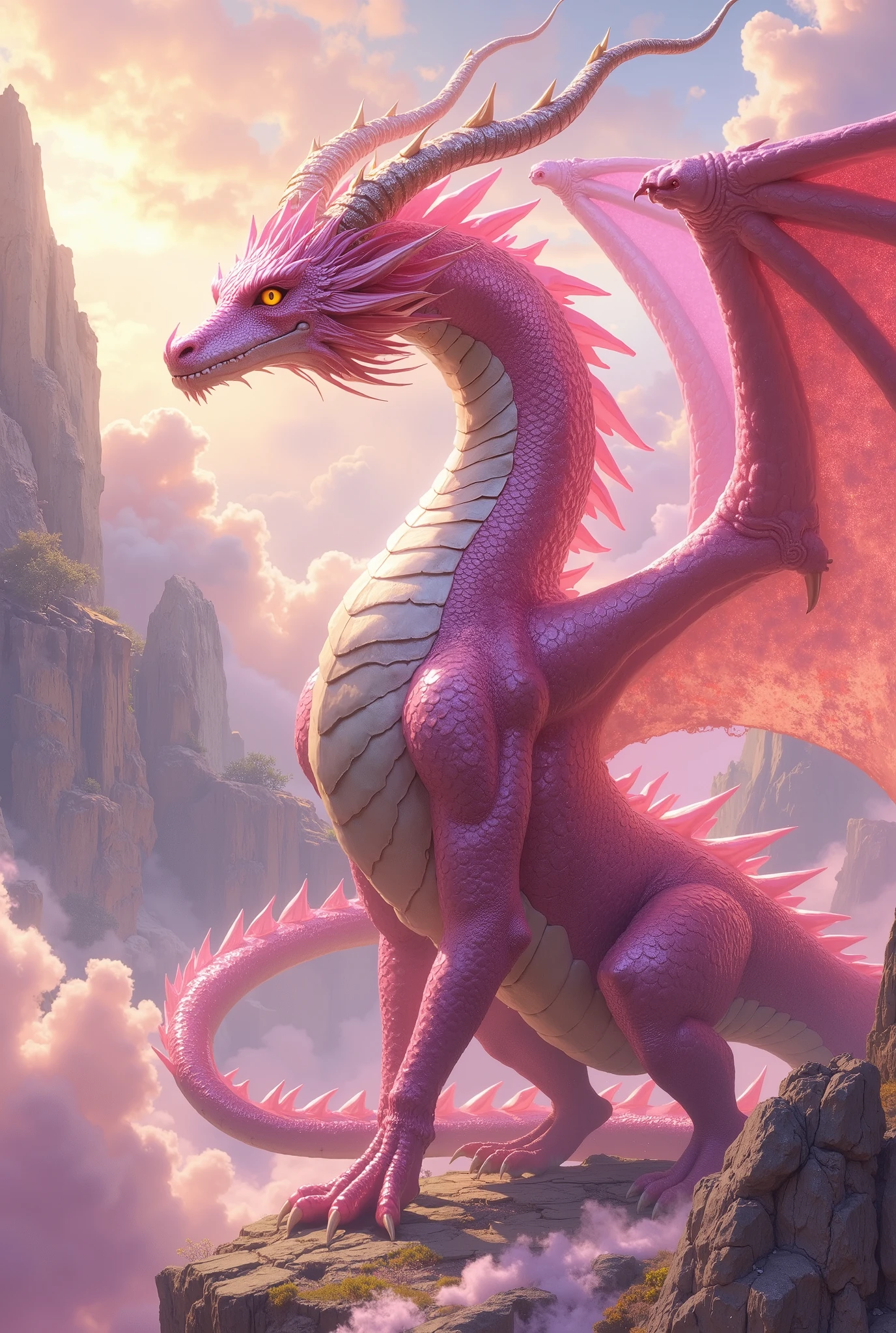 huge princess dragon pink