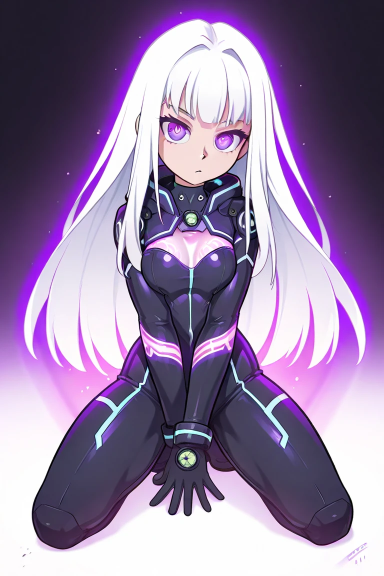 Character is a young girl, approximately 18-19 years old, approximately 165 cm tall. Slim body, good figure, proportionate figure, cute face, eye color and hair color are amethyst purple. Hentai