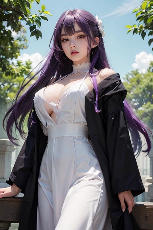 1girl, detailed clothes, detailed face, detailed Breast, detailed body, Detailed Nose, detailed eyes, detailed hair, detailed Lips, detailed mouth, detailed neck, detailed ear, detailed finger, realistic body, realistic background, masterpiece, ultra-high hd, realistic shadows, realistic light,