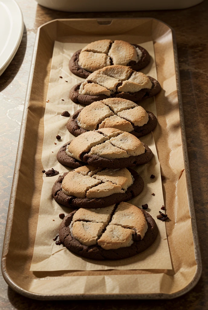 vegan cookies on a dark wooden table
