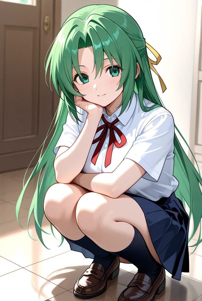 Rinshibuya, Rin Shibuya, cabelos pretos, (olhos verdes:1.5), cabelos longos,
Saia preta quebrar, Meias Pretas, camisa de gola, gravata verde, Coxas dos joelhos, mangas compridas, minissaia, gravata, saia plissada, Uniforme escolar, camisa, saia, Meias, listrado, gravata listrada, camisa branca, colarinho de asa,
ARROMBAMENTO dentro de casa, sala de aula,
quebrar olhando para o espectador,
quebrar (master part:1.2), best quality, high resolution, Unity 8k papel de parede, (illustration:0.8), (belos olhos detalhados:1.6), Rosto extremamente detalhado, perfect lighting, CG extremamente detalhado, (perfect hands, anatomia perfeita),